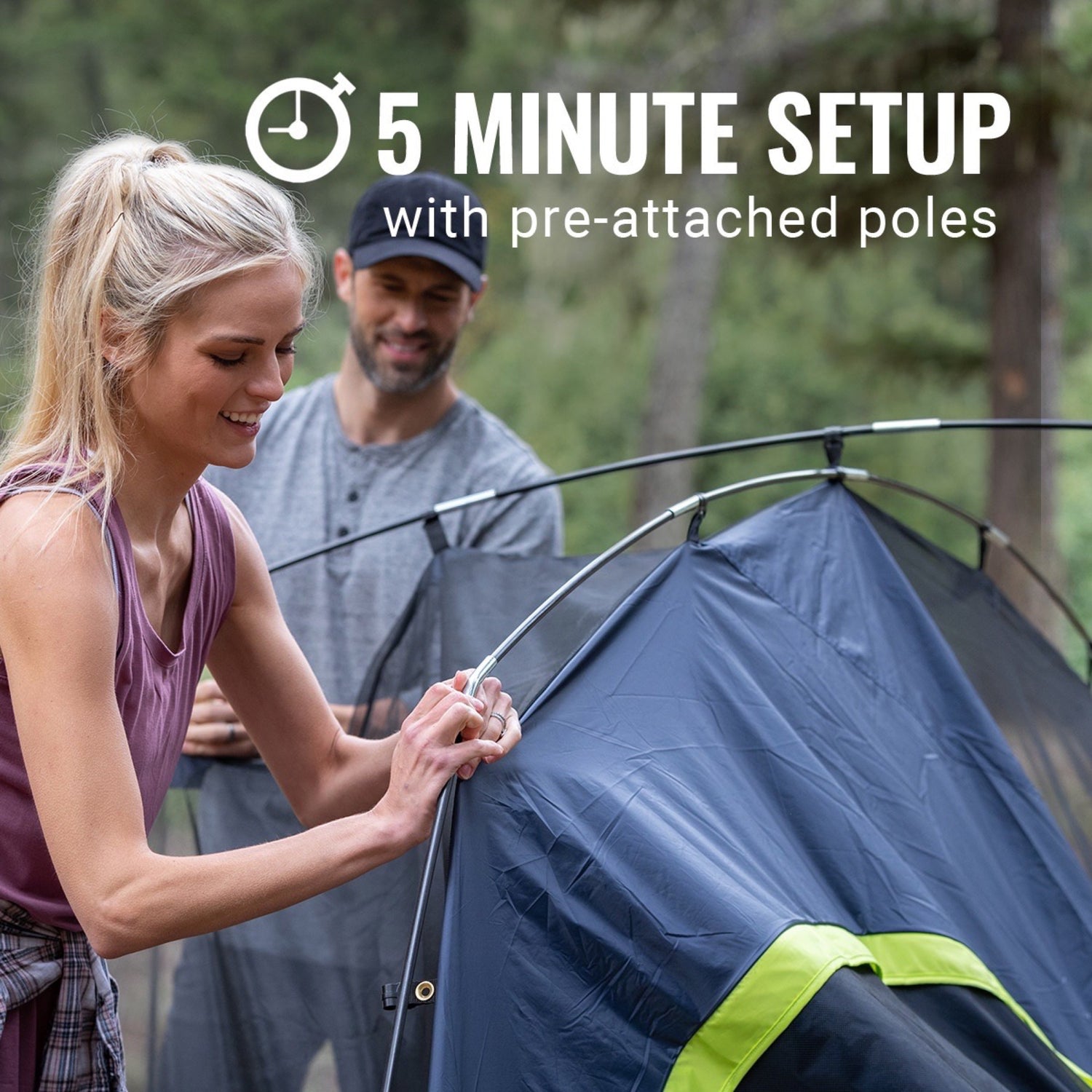8-Person Dark Room Skydome Camping Tent