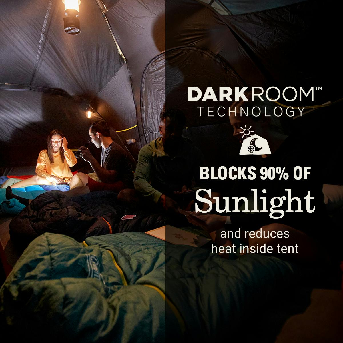 Skydome XL 10-Person Camping Tent with Dark Room Technology